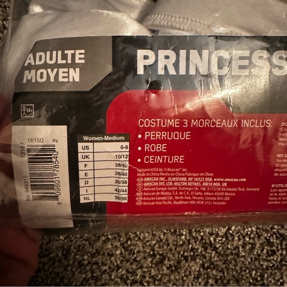 Star Wars Princess Leia costume Medium fits 6-8 - Picture 3 of 4